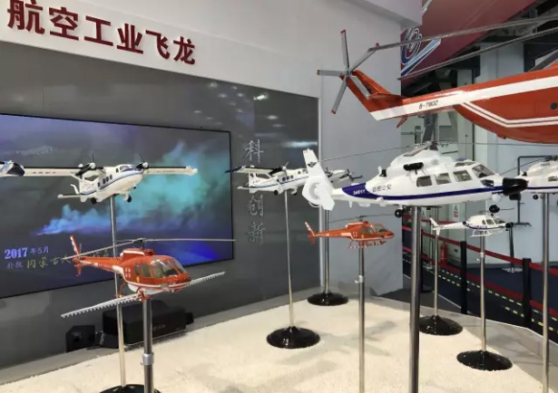 乐鱼（中国）飞龙展出的机队模型